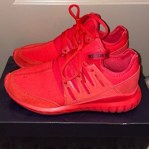 Limited Edition All Red Adidas Tubulars UNISEX